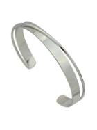 Romwe New Silver Color Adjustable Metal Cuff Bracelet