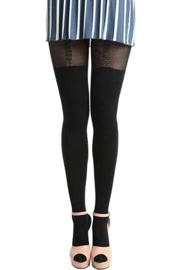  Spun Gold Black Tights