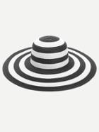 Romwe Striped Design Floppy Hat