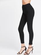 Romwe Split Front Elastic Waist Trousers