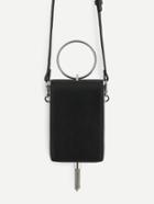 Romwe Ring Design Pu Crossbody Bag