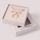 Romwe Mothers Day Gift Moon Necklace 1pc & Star Earring 1pair
