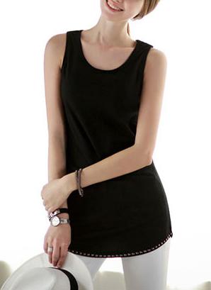 Romwe With Bead Tank Top