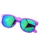 Romwe Purple Square Oversized Sunglasses