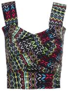 Romwe Strap Tribal Print Tank Top