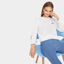 Romwe Cloud Embroidered Jumper