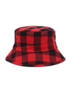 Romwe Gingham Print Bucket Hat