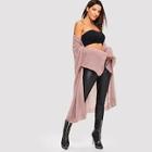 Romwe Trumpet Sleeve Longline Cardigan