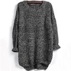 Romwe Plus Drop Shoulder Marled Knit Jumper