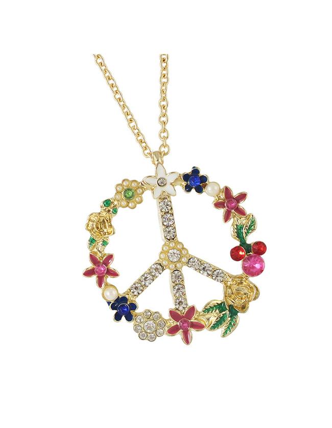 Romwe Rhinestone Women Long Necklace