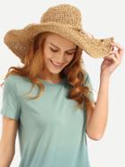 Romwe Brown Collapsible Large Brimmed Straw Hat