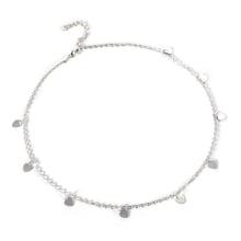 Romwe Hear Charm Chain Choker
