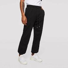 Romwe Guys Patch Pocket Detail Seamed Sweatpants