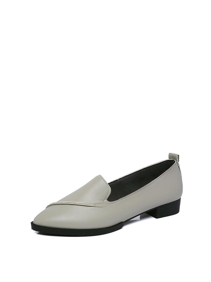 Romwe Pointed Toe Flat Loafers