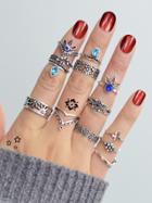 Romwe Vintage Carved Ring 13-pieces Set