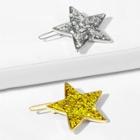 Romwe Sequin Decorated Star Design Hair Clip 2pcs