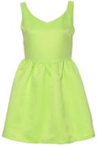 Romwe Romwe Cut-out Sleeveless Green Dress