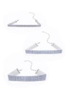 Romwe Blue Rhinestone Wide Choker Set