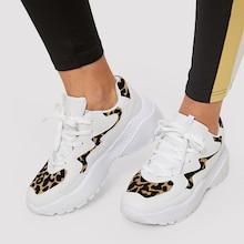 Romwe Leopard Detail Chunky Sole Trainers