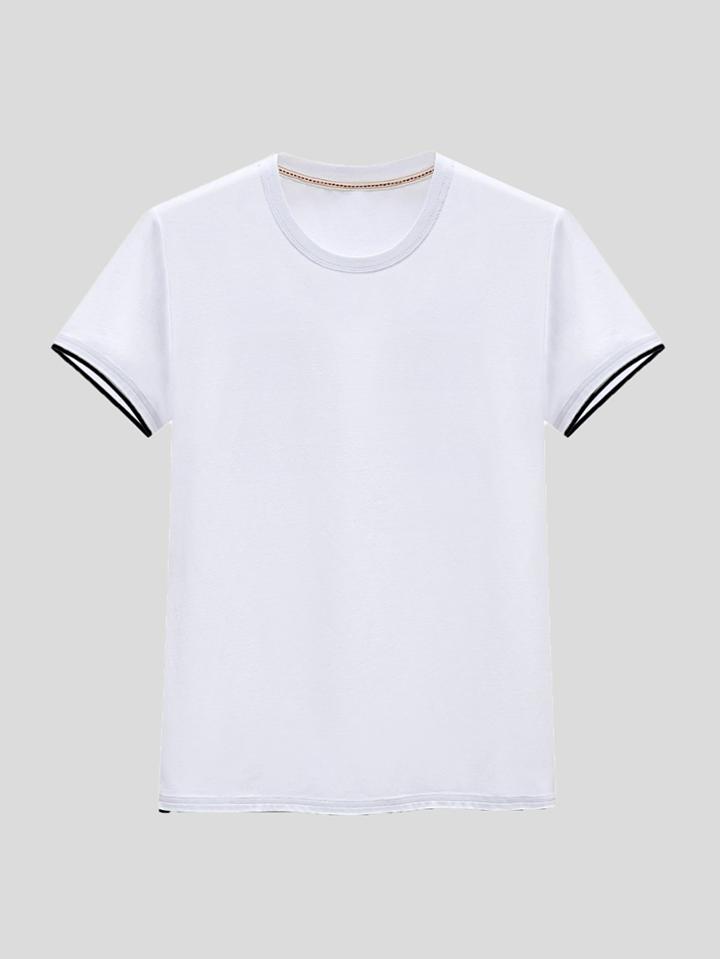 Romwe Men Ringer Tee