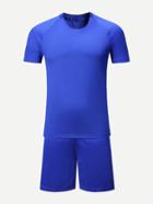 Romwe Men Chelsea F.c Host Team T-shirt With Shorts