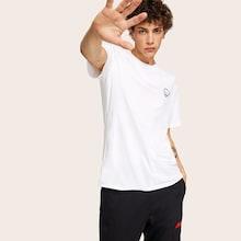Romwe Guys Fist Embroidered Tee Without Bag