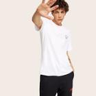 Romwe Guys Fist Embroidered Tee Without Bag