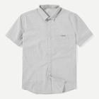 Romwe Men Solid Jacquard Shirt