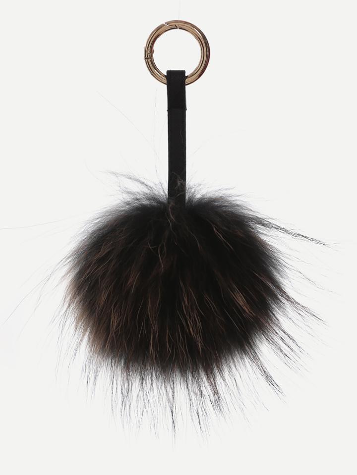 Romwe Coffee Pom Pom Bag Accessories