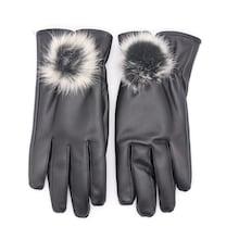 Romwe Pom Pom Embellished Gloves