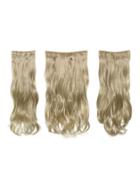 Romwe Light Golden Blonde Clip In Soft Wave Hair Extension 3pcs