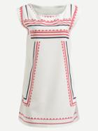 Romwe White Tribal Print Cap Sleeve Dress