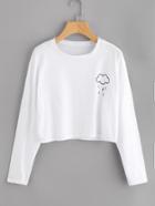 Romwe Rainy Print T-shirt