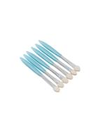 Romwe Blue Silver Makeup Brushes