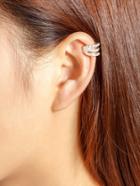 Romwe Geometric Rhinestone Embellished Ear Cuff 1pcs