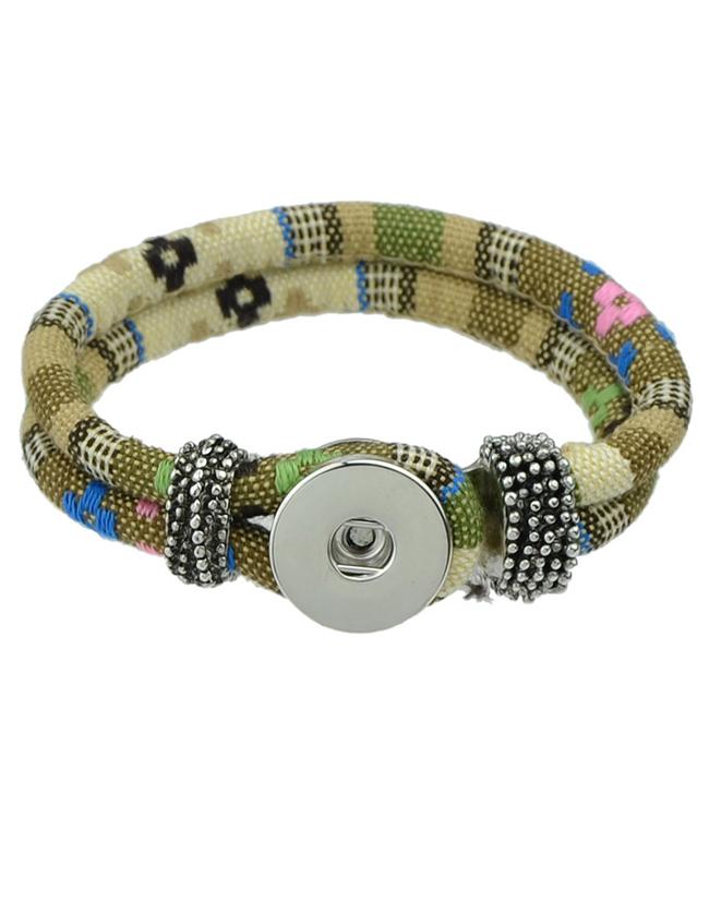 Romwe Khaki Cotton Women Bracelet