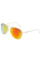 Romwe Romwe Glod Chain Embellished Sunglasses