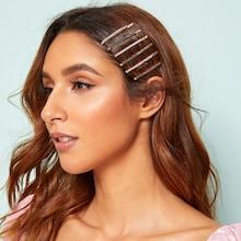 Romwe Rhinestone Engraved Hair Clip 6pcs