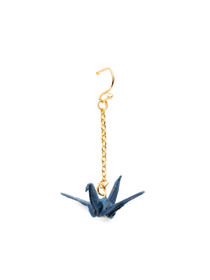 Romwe Paper Crane Design Drop Earring 1pc
