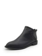 Romwe Seam Detail Flat Ankle Boots