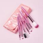 Romwe Soft Makeup Brush 8pack With Pu Bag