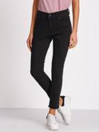 Romwe Black Frayed Denim Pant