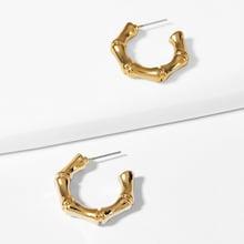 Romwe Skeleton Design Hoop Earrings