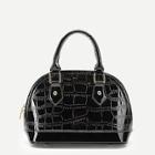 Romwe Crocodile Pattern Zipper Dome Bag