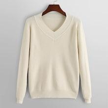 Romwe V-neck Drop Shoulder Jumper