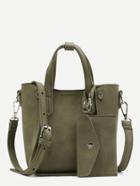 Romwe Shoulder Bag With Purse