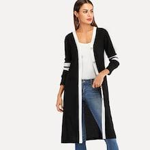 Romwe Single Breasted Colorblock Outerwear