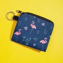 Romwe Flamingo Print Coin Purse
