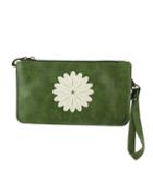 Romwe Green Small Pu Leather Bag