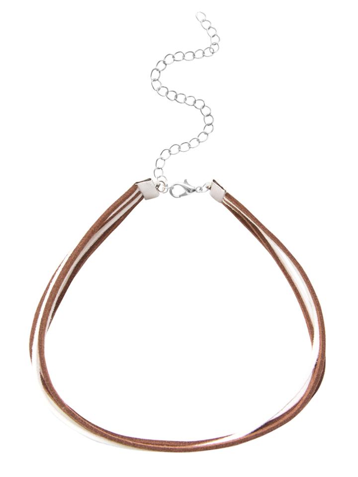 Romwe Multi Strand Cord Choker Necklace